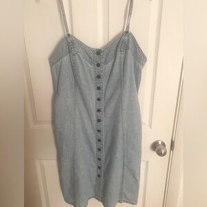 Liz Sport light denim Vintage sun dress size 12